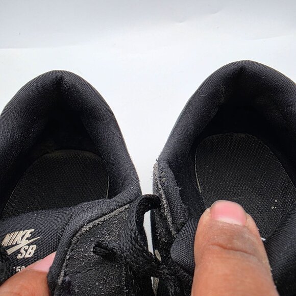 Nike SB Force 58 Men Size 7 Black White Skateboard Skate Shoes CZ2959-001 - Picture 9 of 13